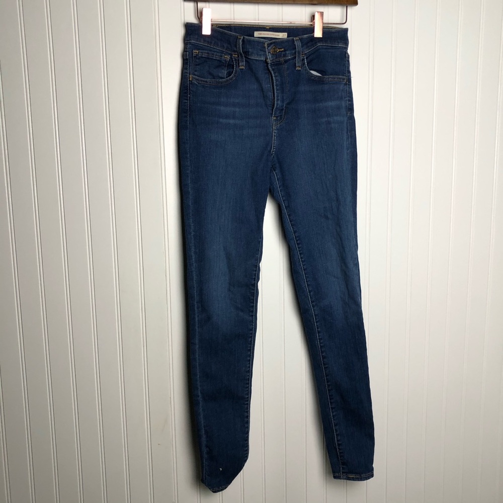 Levi’s 720 high rise super skinny blue jeans